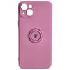 Etui Bizon Case Silicone Ring Sq do iPhone 15 Plus, ciemnofioletowe