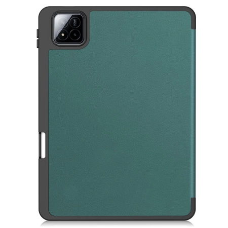 Etui z klapką Bizon Case Tab Lizard do Xiaomi Pad 7 / 7 Pro, ciemnozielone