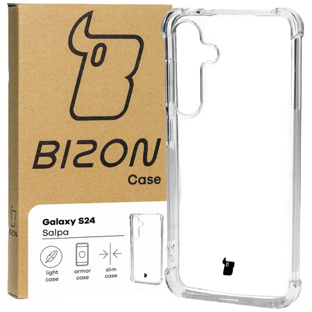 Elastyczne etui Bizon Case Salpa do Galaxy S24, przezroczyste