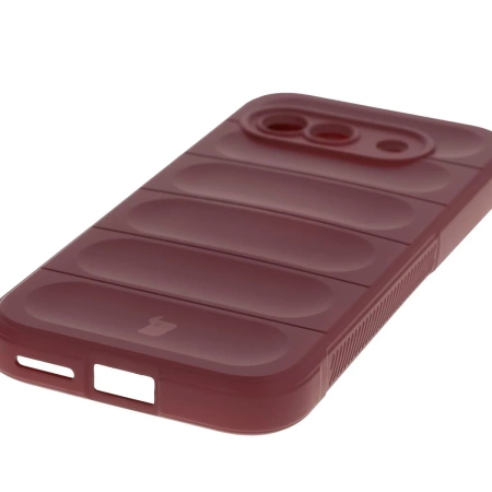 Pancerne etui Bizon Case Tur do Google Pixel 9a, burgundowe