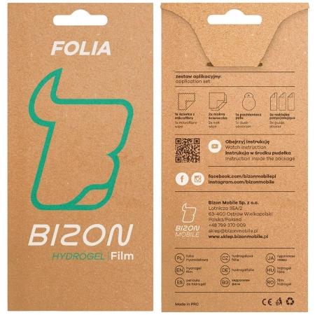 Folia hydrożelowa na ekran Bizon Glass Hydrogel Front do Xiaomi POCO F8 Ultra, 1 sztuka