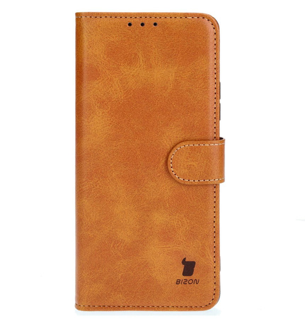Etui z klapką Bizon Case Pocket do Oppo A79 5G, brązowe