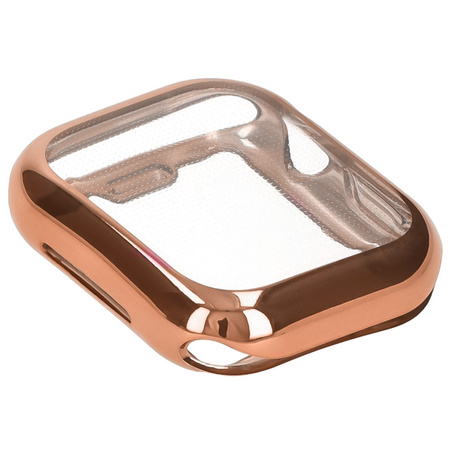 Etui Bizon Case Watch Felipe do Apple Watch 11 / 10 (42mm), różowozłote