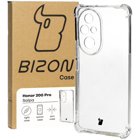 Elastyczne etui Bizon Case Salpa do Honor 200 Pro, przezroczyste