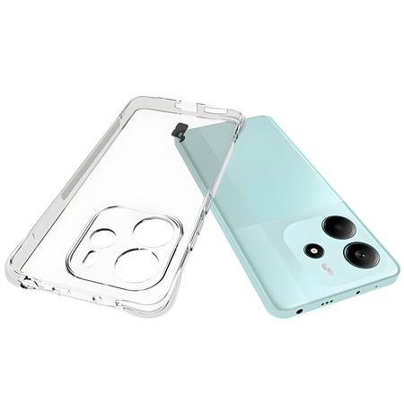 Elastyczne etui Bizon Case Salpa do Xiaomi Redmi Note 14 4G, przezroczyste