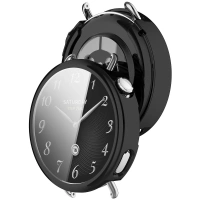 Etui z osłoną ekranu Bizon Case Watch Felipe do Xiaomi Watch S4 41 mm, czarne