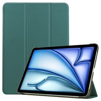 Etui Bizon Case Tab Croc do iPad Air 13" M2 2024, ciemnozielone