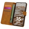 Etui z klapką Bizon Case Pocket do Xiaomi 15 Ultra, brązowe