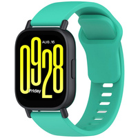 Pasek silikonowy do smartwatcha, Bizon Strap Watch Silicone Pro H, Quick Release 22 mm, miętowy