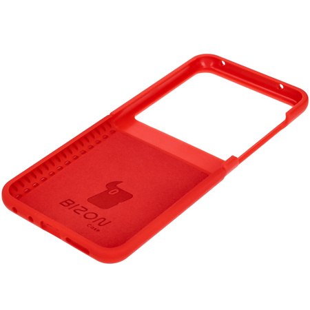 Silikonowe etui Bizon Soft Case do Motorola Razr 50, czerwone