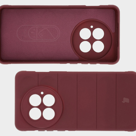 Pancerne etui Bizon Case Tur do OnePlus 13, burgundowe