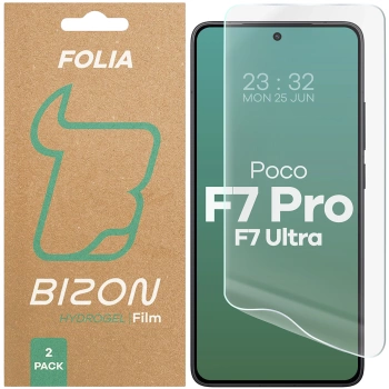Folia hydrożelowa na ekran Bizon Glass Hydrogel Front do Galaxy S25 Ultra, 2 sztuki