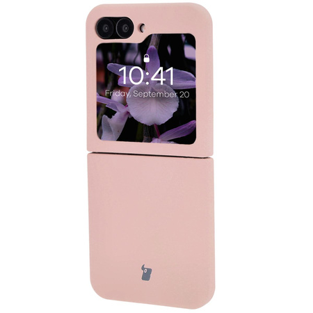 Silikonowe etui Bizon Soft Case do Galaxy Z Flip6, jasnoróżowe