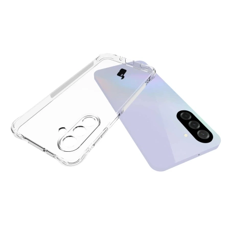 Elastyczne etui + 2x szkło hartowane Bizon Case Clear Pack do Galaxy A17 5G