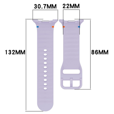 Silikonowy pasek Bizon Strap Watch Silicone do Galaxy Watch Ultra 47 mm, żółty