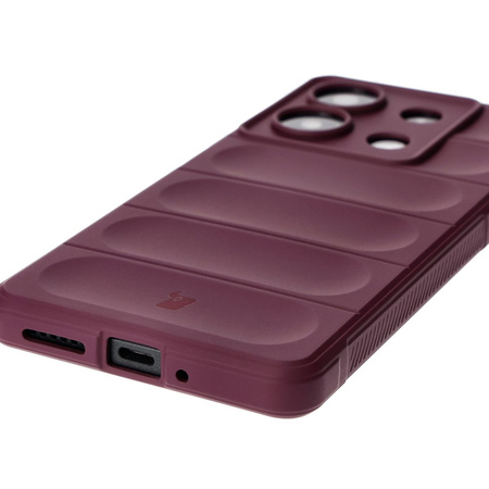 Pancerne etui Bizon Case Tur do Xiaomi Redmi Note 13 5G, burgundowe