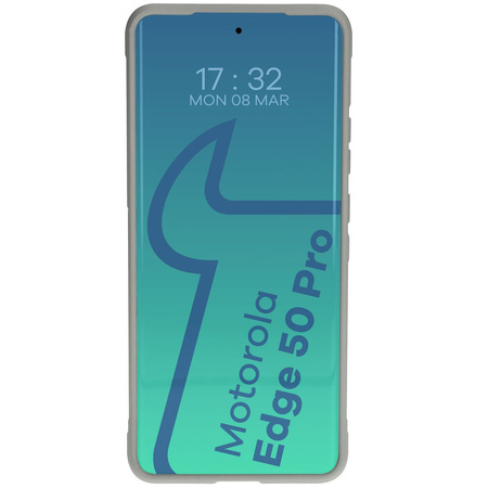 Pancerne etui Bizon Case Tur do Motorola Edge 50 Pro, jasnoszare