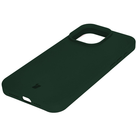 Etui silikonowe Bizon Soft Case do iPhone 15 Pro Max, ciemnozielone