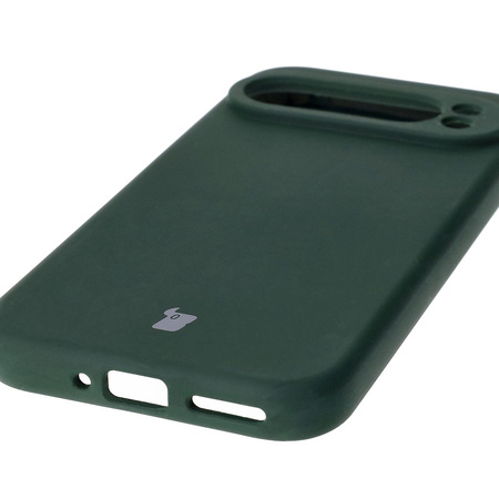 Silikonowe etui Bizon Soft Case do Google Pixel 9 Pro, ciemnozielone