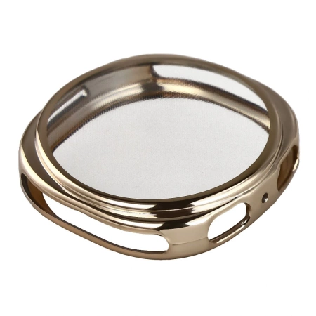 Etui z osłoną ekranu Bizon Case Watch Felipe do Galaxy Watch 8 44 mm, złote