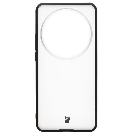 Etui Bizon Case Angelo do Xiaomi 15 Ultra, półprzezroczyste z czarną ramką