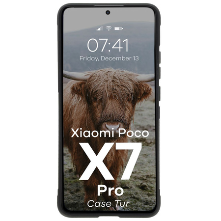 Pancerne etui Bizon Case Tur do Xiaomi Poco X7 Pro, czarne