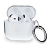 Elastyczne etui z karabińczykiem Bizon Case Headphone Clear do AirPods 4 przeźroczyste