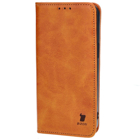 Etui z klapką Bizon Case Pocket Pro do iPhone 14 Pro Max, brązowe