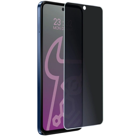 Prywatyzujące szkło hybrydowe Bizon Glass Mule Shadow do Motorola Moto G15, matowe