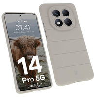 Pancerne etui Bizon Case Tur do Xiaomi Redmi Note 14 Pro 5G / Poco X7, jasnoszare