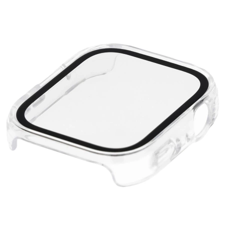 Etui ze szkłem do zegarka Bizon Case Watch Adamo do Huawei Watch Fit 4, przezroczyste