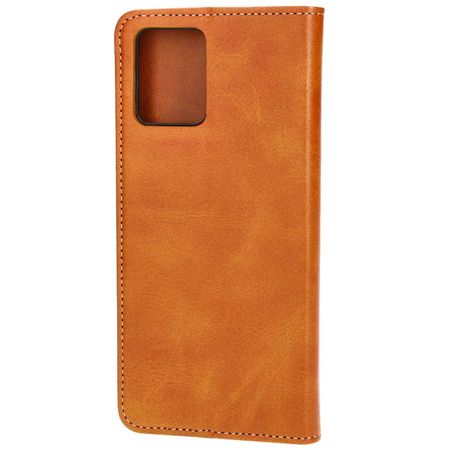 Etui z klapką Bizon Case Pocket Pro do Motorola Moto G14, brązowe