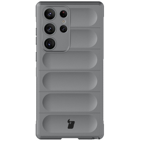 Pancerne etui Bizon Case Tur do Galaxy S23 Ultra, jasnoszare