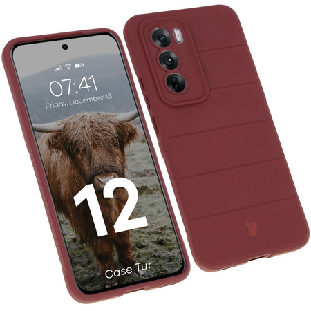 Pancerne etui Bizon Case Tur do Oppo Reno 12, ciemnofioletowe