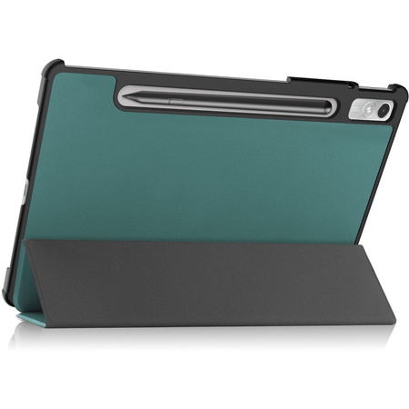 Etui Bizon Case Tab Croc do Lenovo Xiaoxin Pad Pro 2022 / P11 Pro Gen 2, ciemnozielone