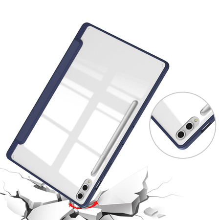 Etui Bizon Case Tab Clear Matt do Galaxy Tab S10 Plus / S9 Plus, granatowe