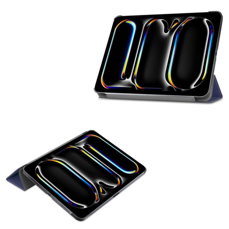 Etui Bizon Case Tab Croc do iPad Pro 11" 5 gen. 2024, granatowe