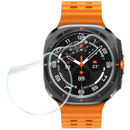 Folia matowa Bizon Glass Watch Film Sun Duo do Galaxy Watch Ultra 47 mm, 2 sztuki