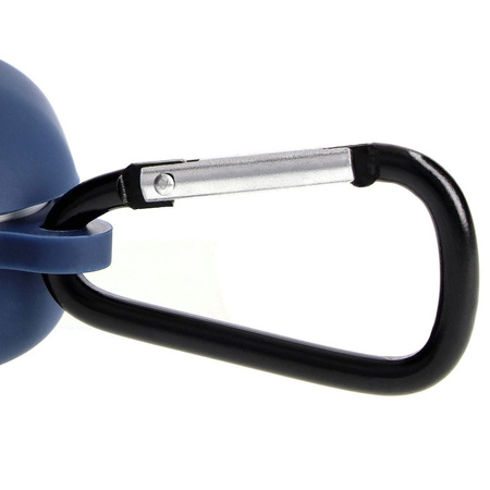 Etui Bizon Case Headphone Silicone do Galaxy Buds Live / Pro / Buds2 / Buds2 Pro / Buds FE, granatowe