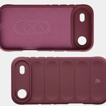 Pancerne etui Bizon Case Tur do iPhone Air, burgundowe
