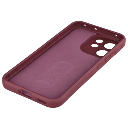 Pancerne etui Bizon Case Tur do Oppo Reno 15 F / FS, burgundowe