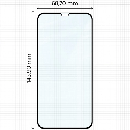 Szkło hartowane Bizon Glass Edge Duo do iPhone 11 / Xr, czarna ramka, 2 sztuki