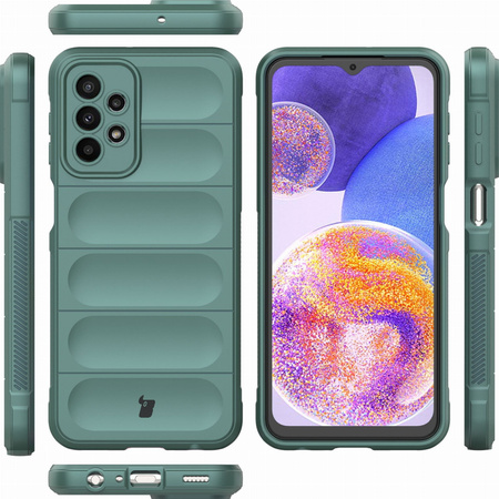 Pancerne etui Bizon Case Tur do Galaxy A23 4G / 5G, ciemnozielone