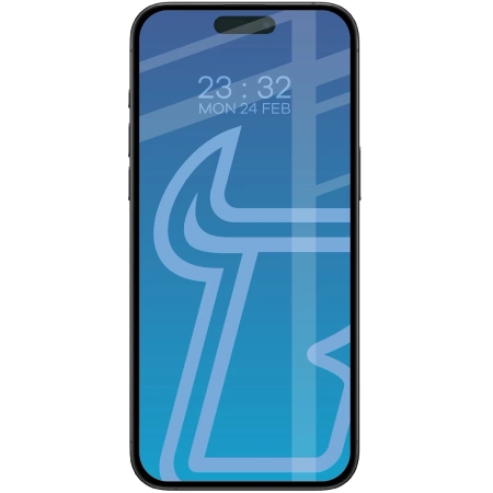 Szkło hartowane Bizon Glass Edge Duo do iPhone 16 Pro Max, czarna ramka, 2 sztuki