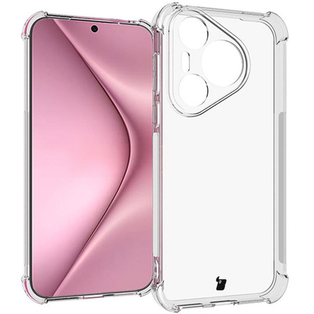 Etui + 2x szkło Bizon Case Clear Pack do Huawei Pura 70, przezroczyste