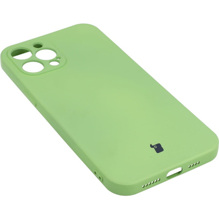 Etui Bizon Case Silicone do iPhone 12 Pro Max, jasnozielone