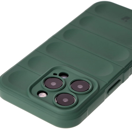 Pancerne etui Bizon Case Tur do iPhone 15 Pro, ciemnozielone