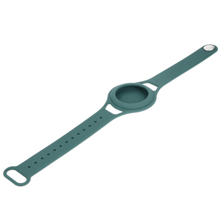 Etui Bizon Case Locator Child do Apple AirTag, zielone