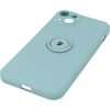 Etui Bizon Case Silicone Ring Sq do iPhone 14 Plus, turkusowe