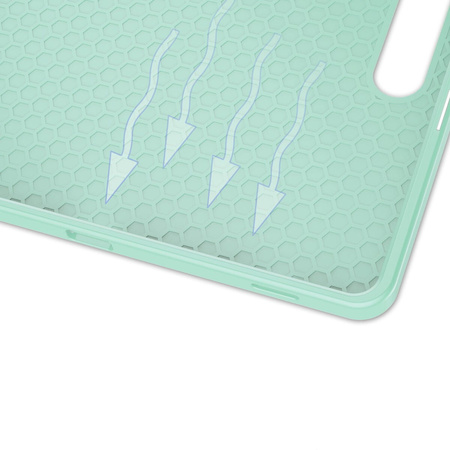 Etui Bizon Case Tab Lizard do Samsung Galaxy Tab S9 FE Plus, miętowe